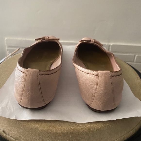LOUIS VUITTON PINK LEATHER FLATS BALLET SHOES SIZE 38-8 ITALY BALLERINA LV - Picture 4 of 9